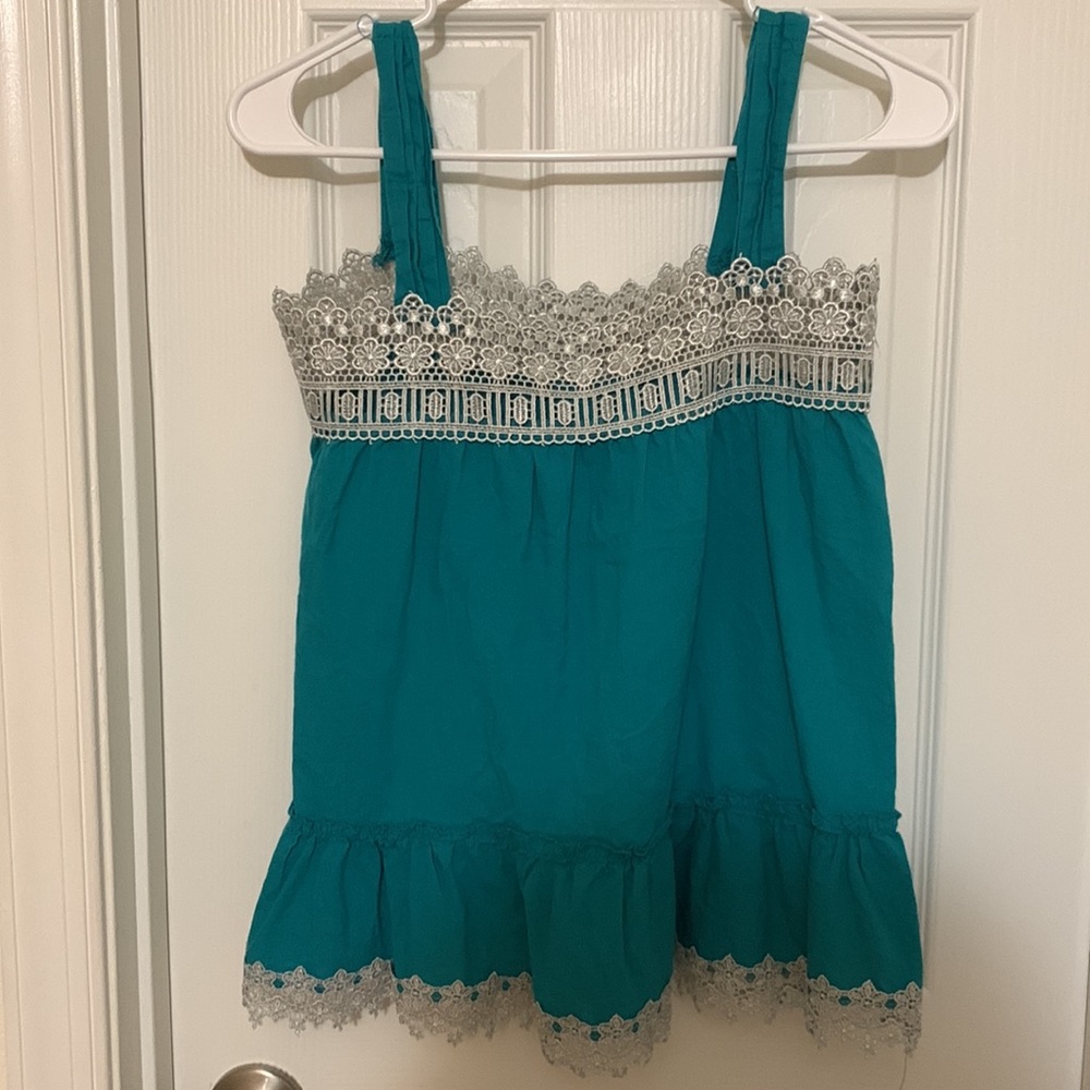 Turquoise top - Picture 2 of 4